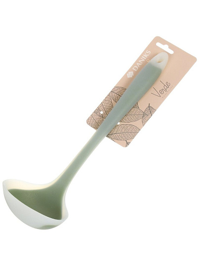 Половник силикон, 29 см, навеска, Daniks, Verde, Y4-8868