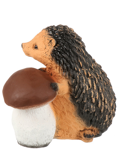 Фигурка садовая Ежик с грибом, ФР-00000274