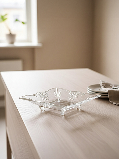 Блюдо стекло, квадратное, 18 см, 6 шт, Tandis, Kaveh, DT1057GCL