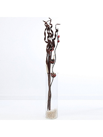 Цветок искусственный декоративный Тинги Композиция, бордовый