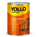 Грунт-эмаль Yollo, по ржавчине, алкидная, зеленая, 0.9 кг
