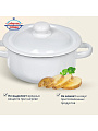 Кастрюля эмалированная сталь, 1.5 л, крышка сталь, цилиндрическая, Сибирские товары, С41607/С41607.П/С41607.3/41607.3П/С41607.3С, в ассортименте - фото 5