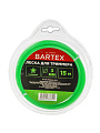 Леска для триммера 3 мм, 15 м, звезда, Bartex, зеленая