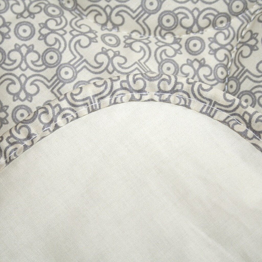 Одеяло евро, 200х220 см, Медовое, волокно хлопковое, 200 г/м2, облегченное, чехол 100% хлопок, кант, Kariguz, двустороннее