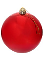 Елочное украшение Шар, 3 шт, красное, 15 см, пластик, SYQA-0122357A - фото 5