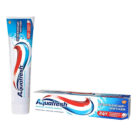 Зубная паста Aquafresh, Освежающе-мятная, 100 мл
