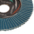 Круг лепестковый торцевой КЛТ2 для УШМ, LugaAbrasiv, диаметр 115 мм, посадочный диаметр 22 мм, зерн ZK100, шлифовальный - фото 3