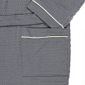 Халат унисекс, вафельный, 100% хлопок, серый, L-XL, 48-50, Barkas, AI-0106019 - фото 4