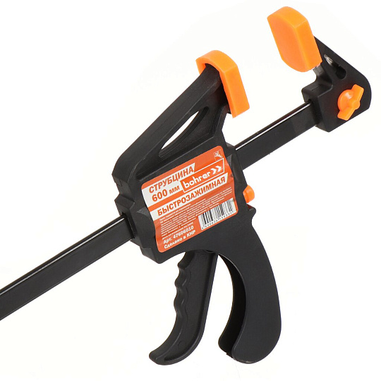 Струбцина F-образная, быстрозажимная, 600 мм, Bohrer, 47606010