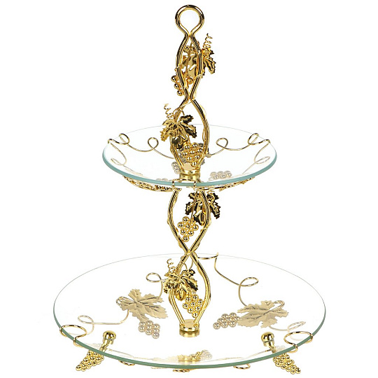 Ваза для конфет, 2 яруса, стекло, Mayer &amp; Boch, Ванесса-премиум, 26913