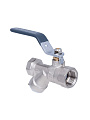 Кран для воды с фильтром 3/4&amp;quot;, г-г, ручка, AquaLink