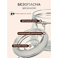 Банка для сыпучих продуктов, стекло, 0.5 л, 8.5х8.5х10 см, с крышкой, с бугельным замком, Страйп, Y4-9024 - фото 3