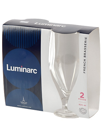 Бокал для пива, 620 мл, стекло, 2 шт, Luminarc, Французский ресторанчик, N6027