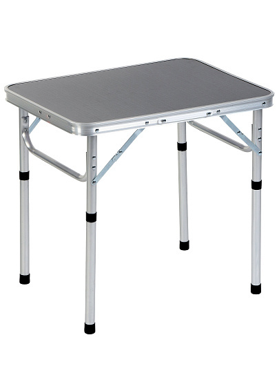 Стол складной 60х45х56 см, прямоугольный, алюминий, столешница МДФ, черный