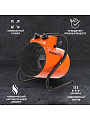 Пушка тепловая электрическая, Patriot, ECO-R 3, 3 кВт, 260 м³/ч, ТЭН, 2 режима, цилиндр, 633307256 - фото 3