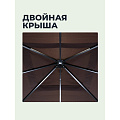 Шатер с москитной сеткой, коричневый, 3х3х2.5 м, четырехугольный, с боковыми шторками, Green Days - фото 13