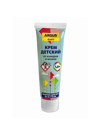 Репеллент от комаров, крем, с 1.5 лет, для детей, Argus, Baby, 42 мл, AR-632
