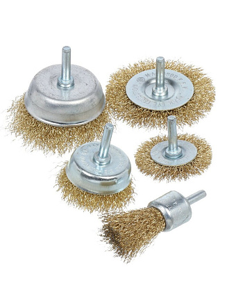 Щетка для дрели Bartex, со шпилькой, 5 шт, 99932