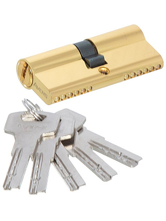 Личинка замка двери Avers, ZM-70-G, 21650, ЦАМ, 70 мм, золото, 35/35