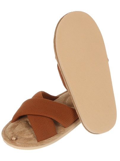 Тапки для женщин, полиэстер, в ассортименте, р. 41, открытые, Lucky Land, 5113W-CH-O