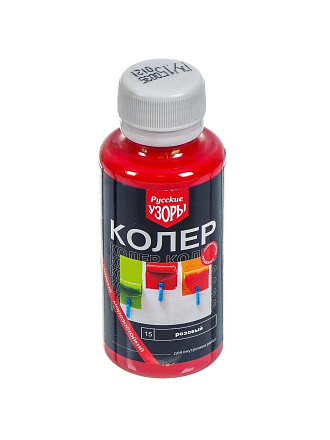 Колер паста, Русские узоры, №15, розовый, 100 мл
