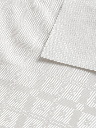 Скатерть Silvano, Жемчуг, 1.37х1.6 м, ПВХ на тканевой основе, ZG-6110A