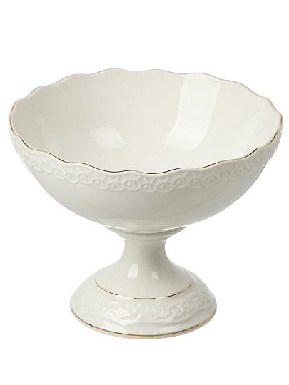 Ваза для конфет фарфор, 16 см, Jewel, Кружево, ПС0008-14
