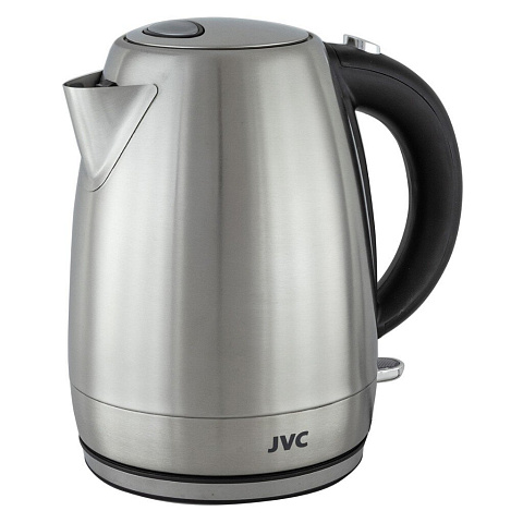 Чайник электрический JVC, JK-KE1719, 1.7 л, 2200 Вт, скрытый нагревательный элемент, нержавеющая сталь, пластик