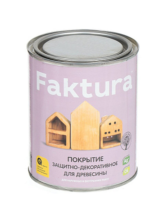Покрытие Faktura, для дерева, защитно-декоративное, бесцветное, 0.7 л