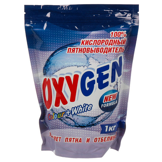 Отбеливатель-пятновыводитель Oxygen, 1 кг, порошок, кислородный