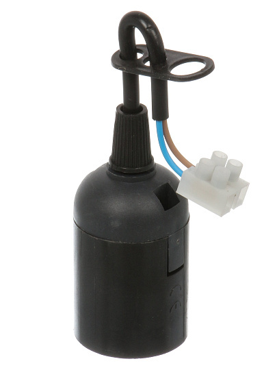 Патрон Е27, подвесной, UNIVersal, термопластик, с клеммной колодкой, 4А, 250В, черный