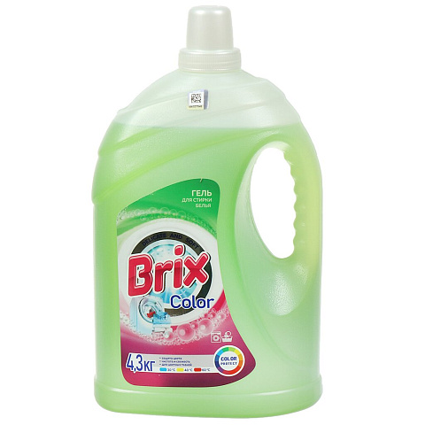 Гель для стирки Brix, 4.3 л, для цветного белья, Color