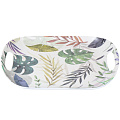 Поднос пластик, 32х24 см, овальный, Листья, Y4-6189 - фото 2
