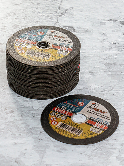 Круг отрезной по металлу, LugaAbrasiv, Extra, BF, диаметр 125х1 мм, посадочный диаметр 22.23 мм, зернистость A54, S 8, 50 шт