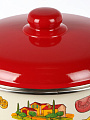 Кастрюля эмалированная сталь, 5.5 л, крышка сталь, коническая, Appetite, Pasta Italian, 1с47я, индукция - фото 7
