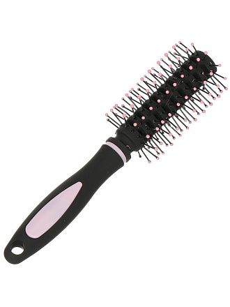 Расческа брашинг, 22 х 6 см, пластик, прорезиненная ручка, Каролина, Y3-892
