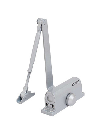 Доводчик дверной Булат, Ultimate ДД-60 A-S, -42°C + 50°C °C, морозостойкий, до 80 кг, серебро, 14918