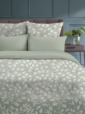 Постельное белье 2-спальное, простыня 200х216 см, 2 наволочки 50х70 см, пододеяльник 175х215 см, Silvano, сатин, Primavera