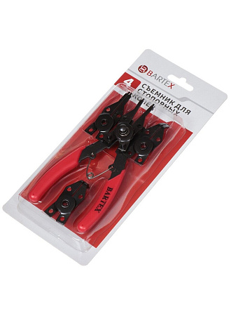 Съемник стопорных колец с 4 насадками, Bartex