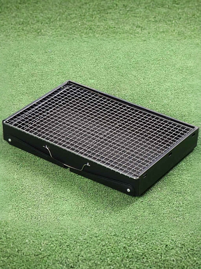 Мангал 430х280х225 мм, 0.6 мм, разборный, с решеткой, сталь, T2022-7064