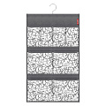 Кофр для хранения, 8 карманов, подвесной, 36х60 см, с вешалкой, серый, Valiant, CG-P8