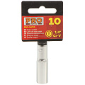 Головка торцевая 6-гранная, 1/4&amp;quot;, 10 мм, глубокая, Startul, PRO-54110 - фото 2