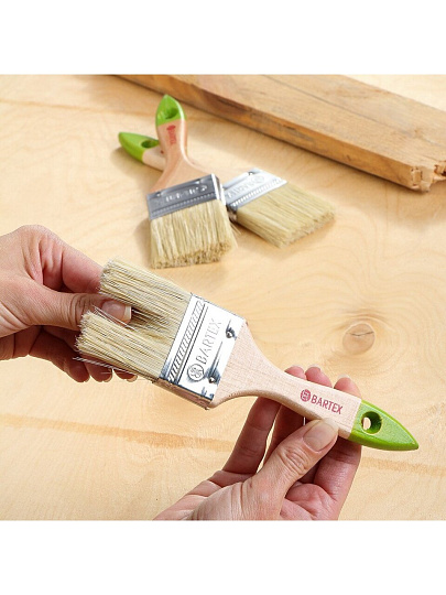 Набор кистей Bartex, Стандарт, 3 шт, 50 мм, натуральная щетина, рукоятка дерево