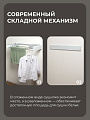 Сушилка для белья настенная, 100 см, 5 прутьев, белая, A340108 - фото 5