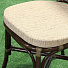 Мебель садовая Costa Brava, коричневая, стол, 81х81х76 см, 2 стула, подушка бежевая, 110 кг, IND09 - фото 3