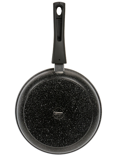 Сковорода алюминий, 24 см, антипригарное покрытие, Гурман, Fit, съемная ручка