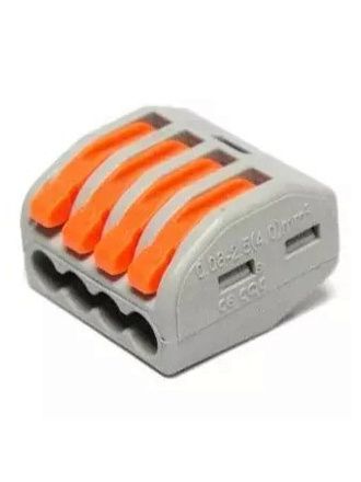 Клемма монтажная, 4 отверстия, с рычагами, Smartbuy, SBE-cwcc-4