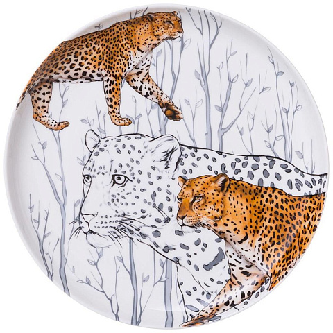 Тарелка закусочная Lefard "animal world" леопард 20,5 см, 590-412