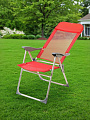 Кресло складное пляжное 60х60х112 см, красное, сетка, 100 кг, Green Days, YTBC048-3 - фото 5