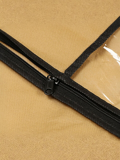 Набор чехлов для одежды 60х90 см, полиэстер, без кармана, 5 шт, коричневый, A290015